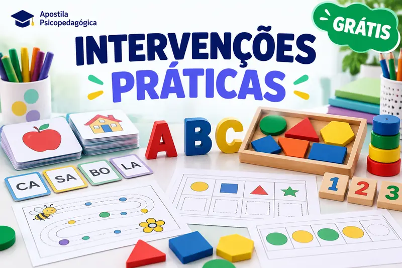 Materiais lúdicos prontos para intervenções psicopedagógicas